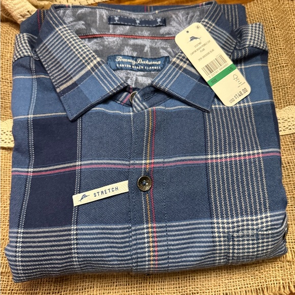 Tommy Bahama Other - Tommy Bahama Blue Plaid Men's Shirt
